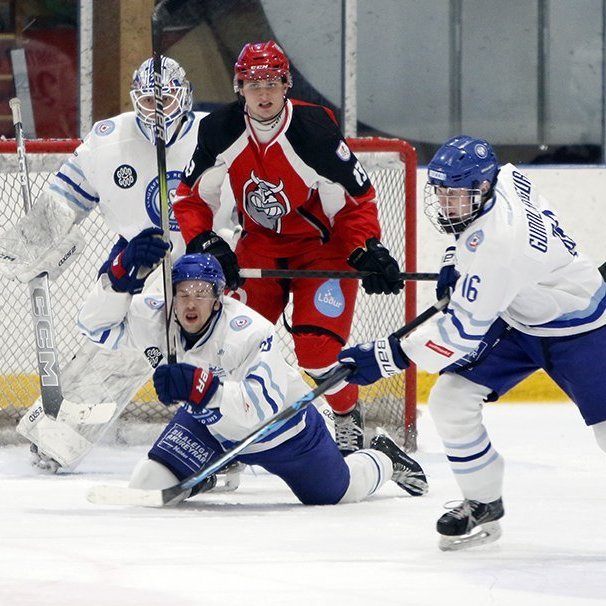 SA Víkingar Íslandsmeistarar í íshokkí 2025. Þetta er 24. Íslandsmeistaratitill Skautafélags Akureyrar í karlaflokki. Mynd: Rakel Hinriksdóttir