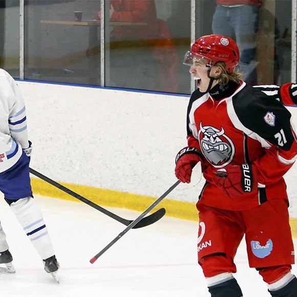 SA Víkingar Íslandsmeistarar í íshokkí 2025. Þetta er 24. Íslandsmeistaratitill Skautafélags Akureyrar í karlaflokki. Mynd: Rakel Hinriksdóttir