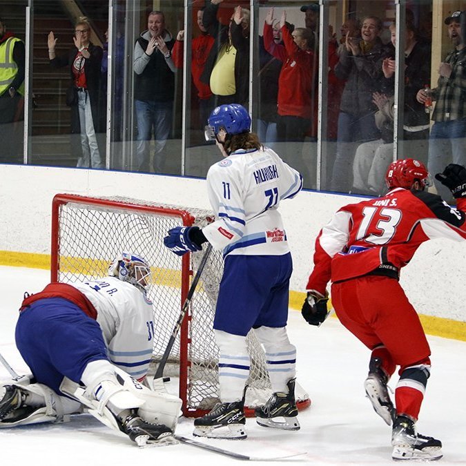 SA Víkingar Íslandsmeistarar í íshokkí 2025. Þetta er 24. Íslandsmeistaratitill Skautafélags Akureyrar í karlaflokki. Mynd: Rakel Hinriksdóttir