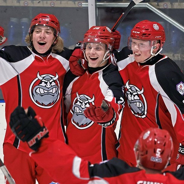 SA Víkingar Íslandsmeistarar í íshokkí 2025. Þetta er 24. Íslandsmeistaratitill Skautafélags Akureyrar í karlaflokki. Mynd: Skapti Hallgrímsson