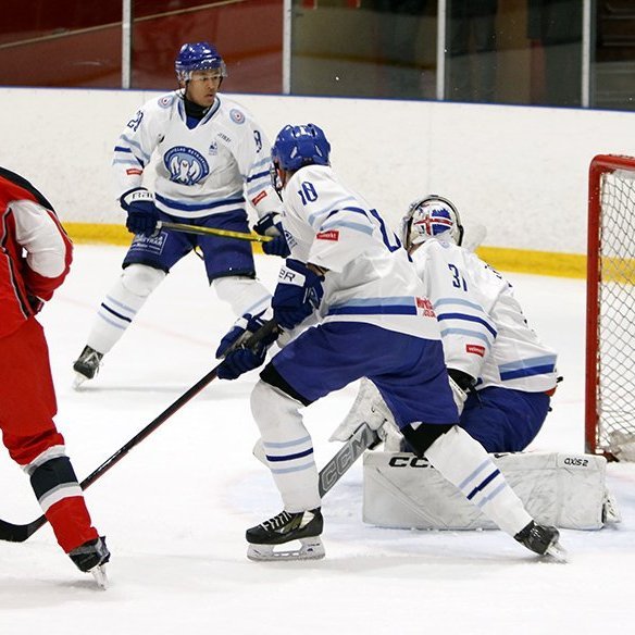 SA Víkingar Íslandsmeistarar í íshokkí 2025. Þetta er 24. Íslandsmeistaratitill Skautafélags Akureyrar í karlaflokki. Mynd: Rakel Hinriksdóttir