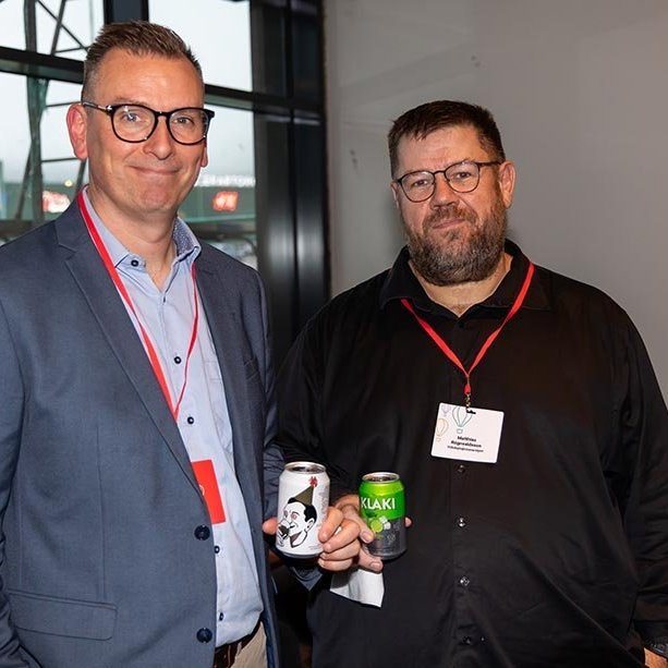 Björn Gíslason framkvæmdastjóri Stefnu, til vinstri, og Matthías Rögnvaldsson stofnandi fyrirtækisins. Ljósmynd: Axel Darri Þórhallsson