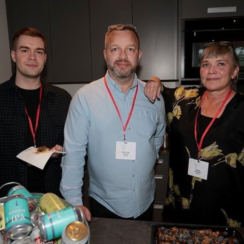 Þorri Guðmundsson, Róbert Freyr Jónsson og Guðrún Jónsdóttir. Ljósmynd: Skapti Hallgrímsson