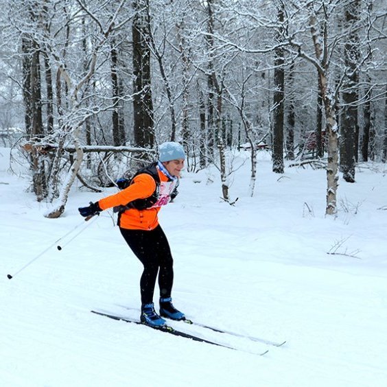 Fyrsta Súlur Vertical-skíðagangan, í Kjarnaskógi. Mynd: Skapti Hallgrímsson