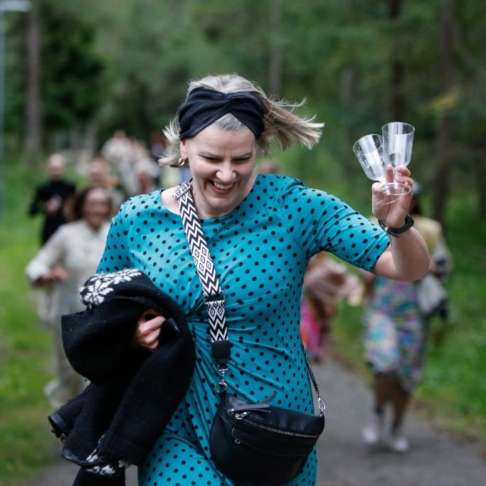 Sumarkjóla- og freyðivínshlaupið 2025. Ljósmyndari: Rakel Hinriksdóttir