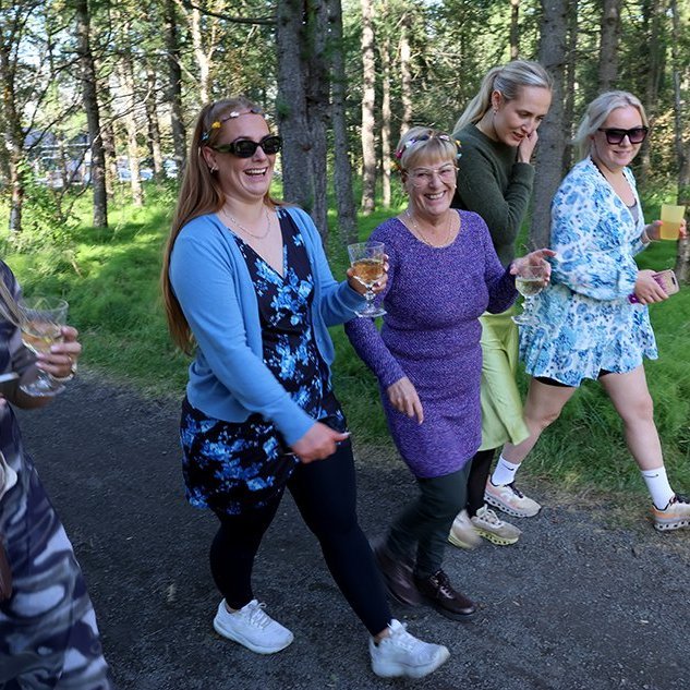 Sumarkjóla- og freyðivínshlaupið í Kjarnaskógi - Ein með öllu 2026. Mynd: Skapti Hallgrímsson