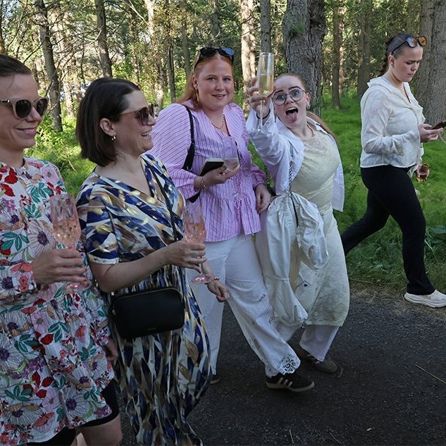 Sumarkjóla- og freyðivínshlaupið í Kjarnaskógi - Ein með öllu 2026. Mynd: Skapti Hallgrímsson