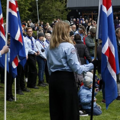 17. júní – Hátíðarsamkoma í Lystigarðinum. © Skapti Hallgrímsson.