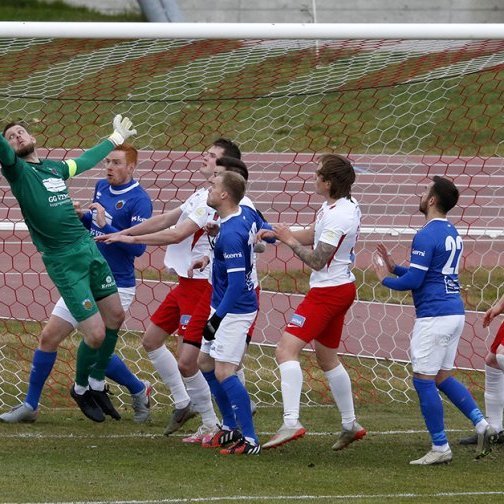 Þór - Fram 0:2 í 18. umferð Lengjudeildarinnar, 26. september 2020. Þórsarar gera harða atlögu að marki Fram. Ljósmynd: Skapti Hallgrímsson