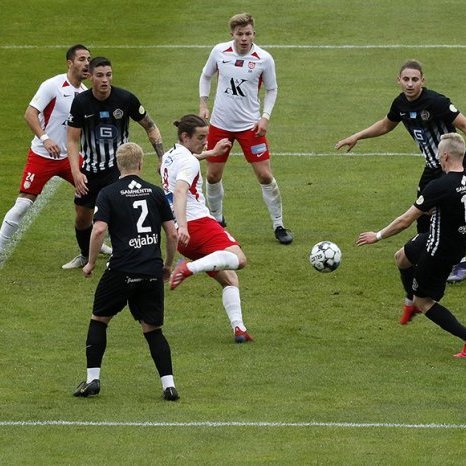 Þór - Magni 3:0 í 7. umferð Lengjudeildarinnar, 22. júlí 2020. Jónas Björgvin Sigurbergssdon skorar. Ljósmynd: Skapti Hallgrímsson