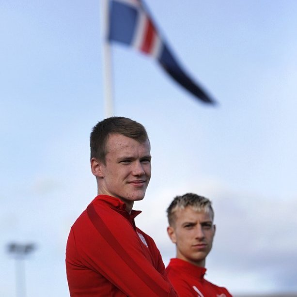 Þór - Vestri 0:1 í 4. umferð Lengjudeildarinnar, 9. júlí 2020. Jakob Franz Pálsson og Elmar Þór Jónsson. Ljósmynd: Skapti Hallgrímsson