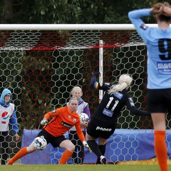 Þór/KA - KR 2:1 í 8. umferð Pepsi Max deildarinnar, 28. júlí 2020. Arna Sif Ásgrímsdóttir skorar úr víti - sigurmark Þórs/KA. Ljósmynd: Skapti Hallgrímsson.