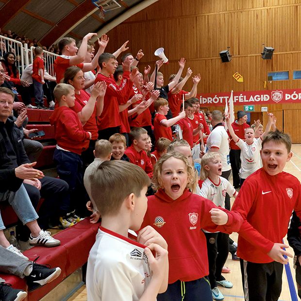 Þór - HK2 37:29 í lokaumferð Grill66 deildarinnar, næst efstu deildar Íslandsmótsins í handbolta. Þór sigrar þar með í deildinni og tryggir sér á ný sæti í efstu deild, Olísdeildinni. Mynd: Skapti Hallgrímsson