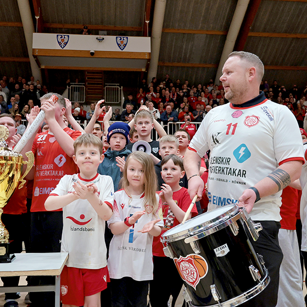Þór - HK2 37:29 í lokaumferð Grill66 deildarinnar, næst efstu deildar Íslandsmótsins í handbolta. Þór sigrar þar með í deildinni og tryggir sér á ný sæti í efstu deild, Olísdeildinni. Mynd: Skapti Hallgrímsson