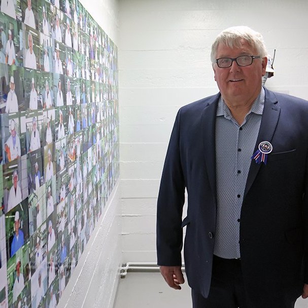 Sýningin „Fagur fiskur úr sjó“ opnuð í Iðnaðarsafninu í tilefni 80 ára afmælis Útgerðarfélags Akureyringa. Kristján Vilhelmsson, framkvæmdastjóri útgerðarsviðs Samherja. Mynd: Skapti Hallgrímsson