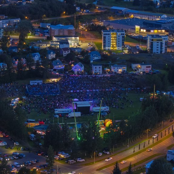 Ein með öllu, Sparitónleikarnir á Akureyrarvelli um kvöldið, sunnudagur 3. ágúst 2025. Mynd: Hilmar Friðjónsson