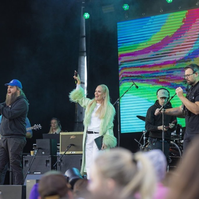 Ein með öllu, Sparitónleikarnir á Akureyrarvelli um kvöldið, sunnudagur 3. ágúst 2025. Mynd: Hilmar Friðjónsson