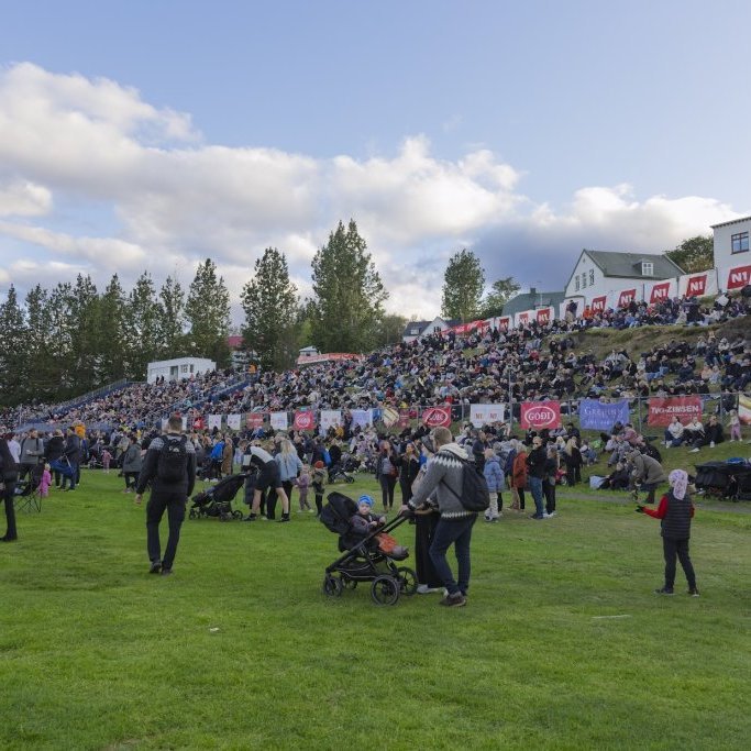 Ein með öllu, Sparitónleikarnir á Akureyrarvelli um kvöldið, sunnudagur 3. ágúst 2025. Mynd: Hilmar Friðjónsson