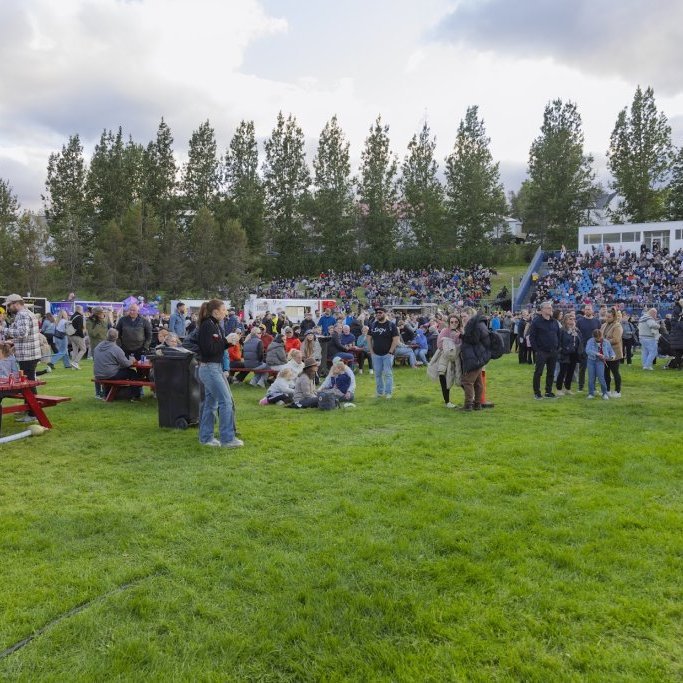 Ein með öllu, Sparitónleikarnir á Akureyrarvelli um kvöldið, sunnudagur 3. ágúst 2025. Mynd: Hilmar Friðjónsson