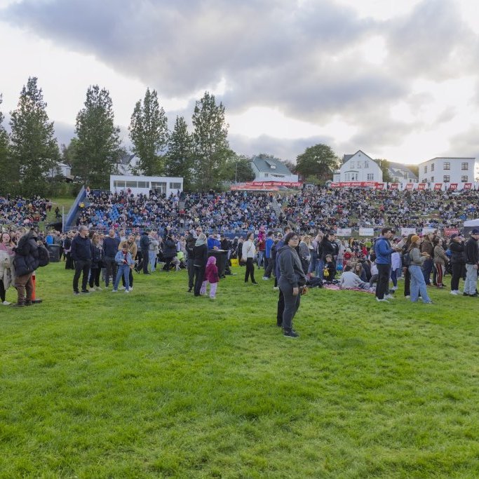 Ein með öllu, Sparitónleikarnir á Akureyrarvelli um kvöldið, sunnudagur 3. ágúst 2025. Mynd: Hilmar Friðjónsson
