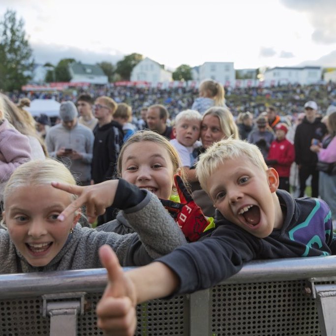 Ein með öllu, Sparitónleikarnir á Akureyrarvelli um kvöldið, sunnudagur 3. ágúst 2025. Mynd: Hilmar Friðjónsson