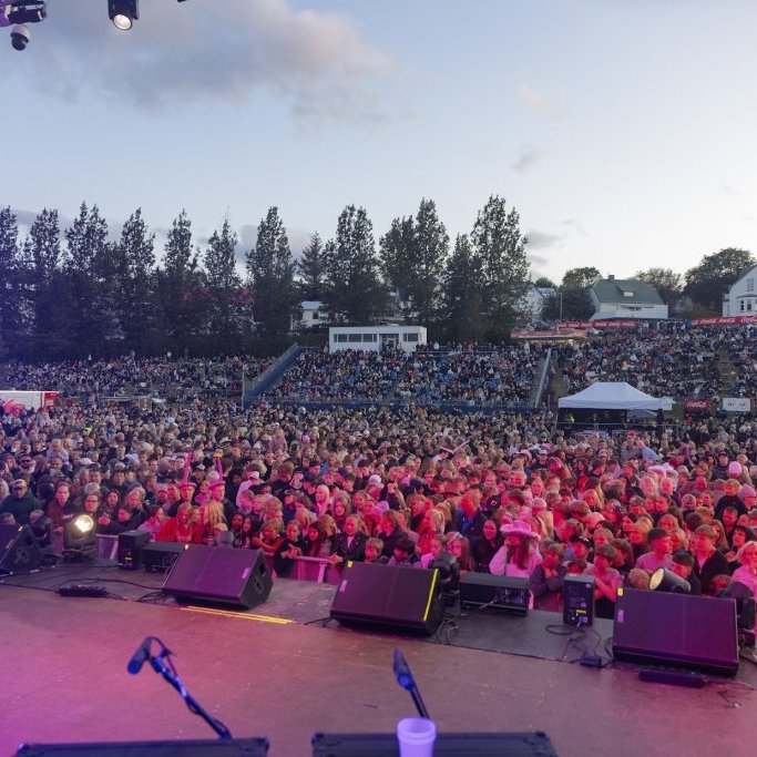 Ein með öllu, Sparitónleikarnir á Akureyrarvelli um kvöldið, sunnudagur 3. ágúst 2025. Mynd: Hilmar Friðjónsson