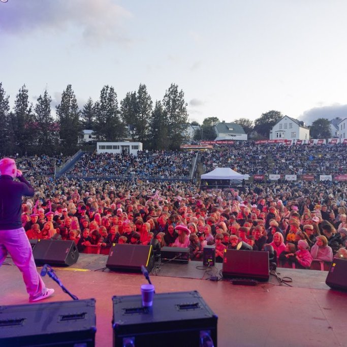 Ein með öllu, Sparitónleikarnir á Akureyrarvelli um kvöldið, sunnudagur 3. ágúst 2025. Mynd: Hilmar Friðjónsson