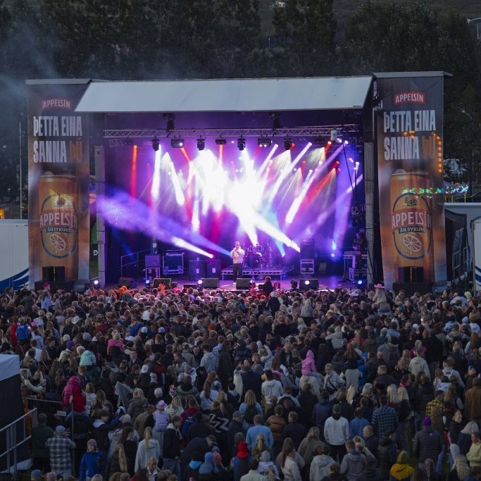 Ein með öllu, Sparitónleikarnir á Akureyrarvelli um kvöldið, sunnudagur 3. ágúst 2025. Mynd: Hilmar Friðjónsson