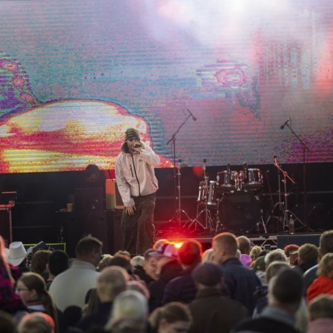 Ein með öllu, Sparitónleikarnir á Akureyrarvelli um kvöldið, sunnudagur 3. ágúst 2025. Mynd: Hilmar Friðjónsson