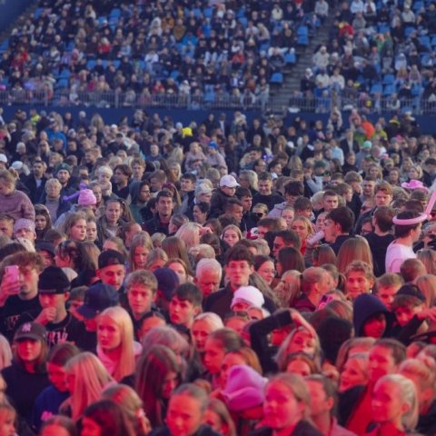 Ein með öllu, Sparitónleikarnir á Akureyrarvelli um kvöldið, sunnudagur 3. ágúst 2025. Mynd: Hilmar Friðjónsson