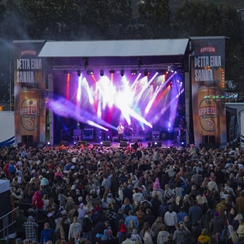 Ein með öllu, Sparitónleikarnir á Akureyrarvelli um kvöldið, sunnudagur 3. ágúst 2025. Mynd: Hilmar Friðjónsson
