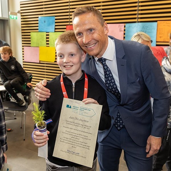 Útskriftarhátíð Vísindaskóla unga fólksins 2025 - Mynd: Axel Þórhallsson