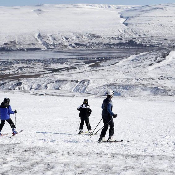 Lagt af stað niður Heimþrána. Ljósmynd: Skapti Hallgrímsson.