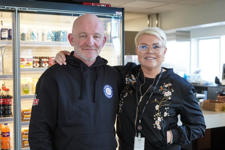 Siguróli Kristjánsson, 'Moli', og Hjördís Þórhallsdóttir. Mynd: RH