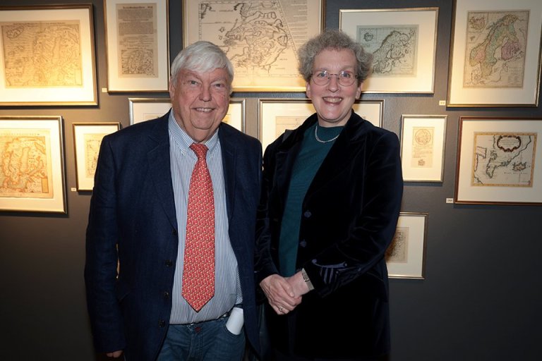 Karl-Werner Schulte og Clarissa Duvigneau, sendiherra Þýskalands á Íslandi, sem opnaði sýninguna á M…