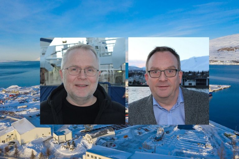 Páll Kristjánsson, til vinstri, og Eiríkur S. Jóhannsson.