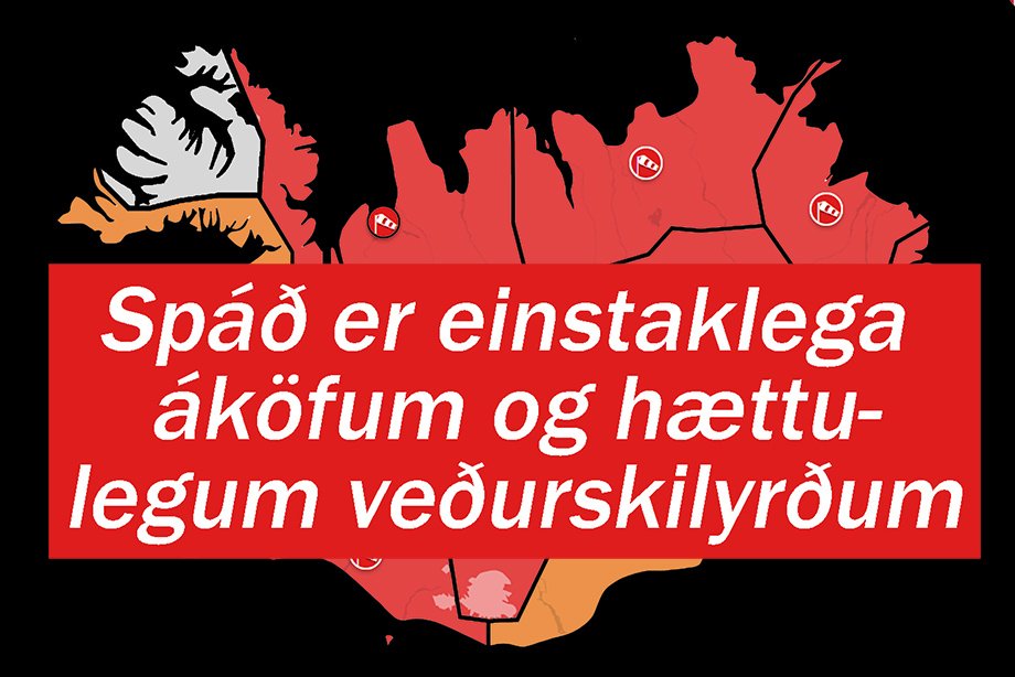 Hvað merkir rauð veðurviðvörun? | akureyri.net